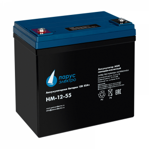 HM-12-55 cвинцово-кислотная аккумуляторная батарея 12 В / 55 Ач